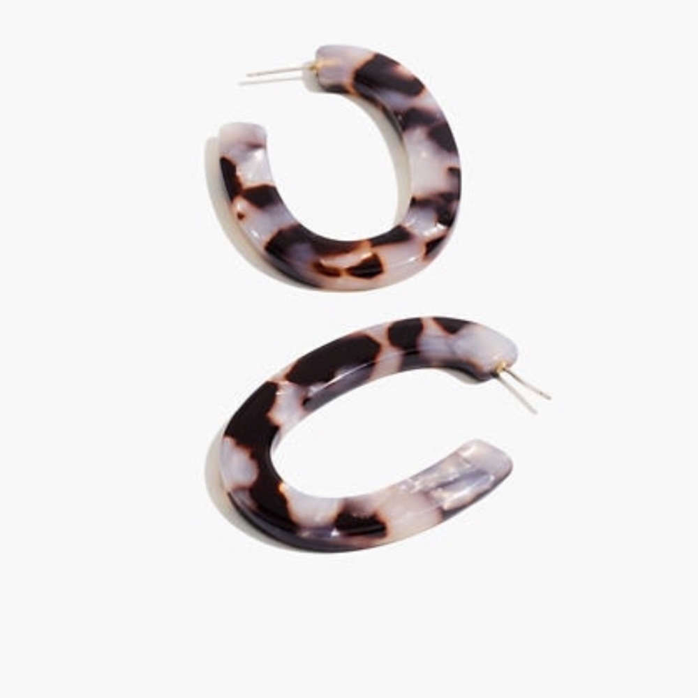 LAST PAIR | sale | madewell | oval hoop earrings - Picture 5 of 6